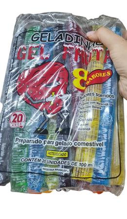 Kit Geladinho Sortido 100ml c/60un Gelfruta - Gel Fruta Imagem de Kit Geladinho Sortido 100ml c/60un Gelfruta - Gel Fruta