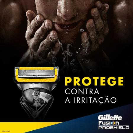 Imagem de Kit Gillete Fusion ProShield com 01 aparelho + 12 Cargas 