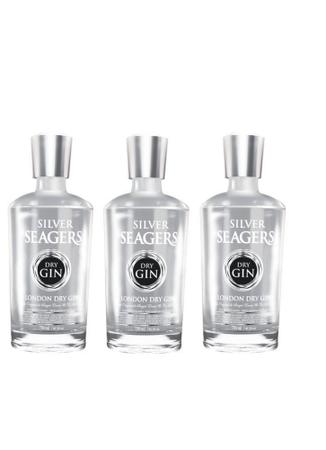 Imagem de Kit Gin Silver Seagers London Dry 750ml 3 Unidades