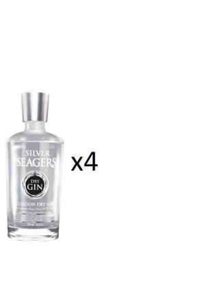 Imagem de Kit Gin Silver Seagers London Dry 750ml 4 Unidades