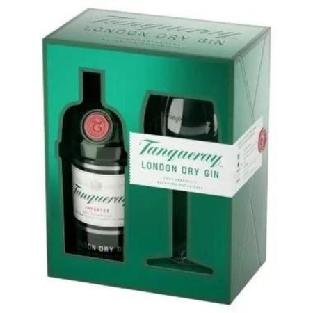 Imagem de Kit Gin Tanqueray Londo Dry Com Taça De Vidro