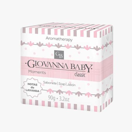 Imagem de Kit Giovanna Baby Classic (Desodorante  Aerosol 150 ml, Roll-On 50 ml, Saconete em Barra 90g)