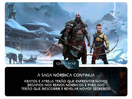 Kit Games God Of War 3 + God of War 2018 + God of War Ragnarok em