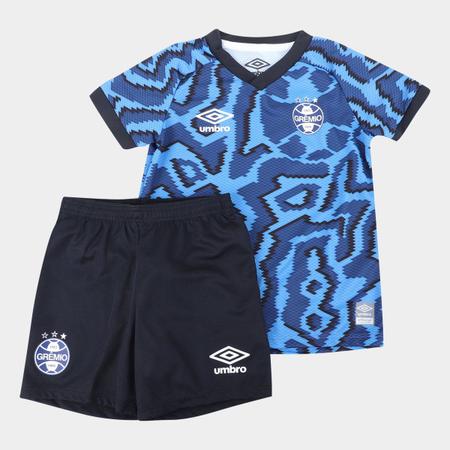 Imagem de Kit Grêmio Infantil III 21/22 s/n Torcedor Umbro