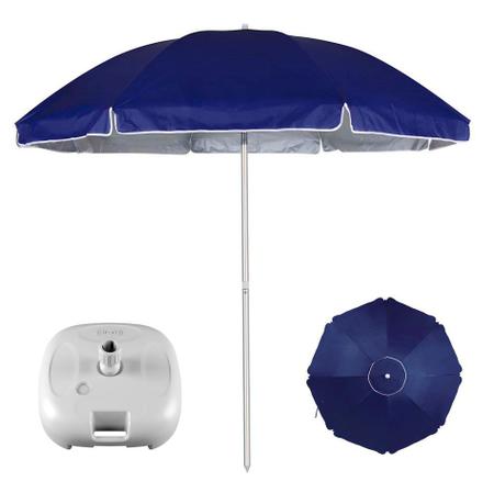 Guarda-Sol Alumínio 2,60m Azul | Loja Mor