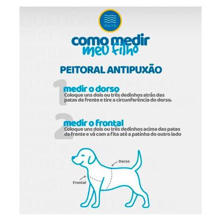 Imagem de Kit Guia Premium + Peitoral Antipuxão Dog Trip Brasil Maldives para Cães - Tam. M