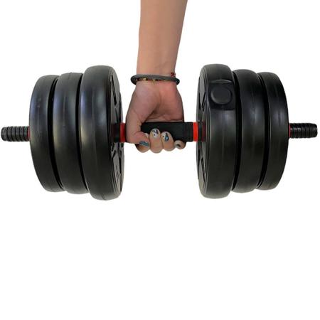 Imagem de Kit Halteres Musculação Kettlebell 6 Em 1 Peso 20Kg Academia