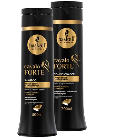 Imagem de Kit Haskell Cavalo Forte Shampoo Condicionador 300ml