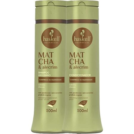Kit Haskell Matcha Shampoo 300ml + Condicionador 300ml Imagem de Kit Haskell Matcha Shampoo 300ml + Condicionador 300ml