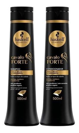 Imagem de Kit Haskell Shampoo e Condicionador Cavalo Forte 500ml