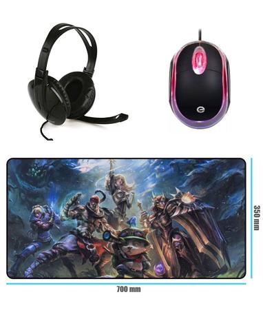 Imagem de Kit Headset/ Mouse/ Mousepad Gamer