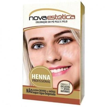 Imagem de Kit henna nova estetica castanho medio ref 2,5g