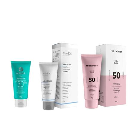 Imagem de Kit Hidrabene Vit C 40G + Aa Cream Fps60 40G + Bb Cream 60G