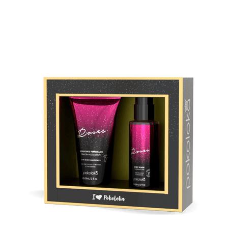 Imagem de Kit Hidratante + Body Splash Roses 60ml - Pokoloka