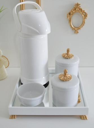 Kit Higiene Bebe Porcelana Laço