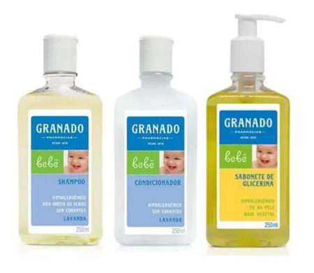 Imagem de Kit Higiene do Bebê Shampoo + Condicionador + Sabonete - Granado