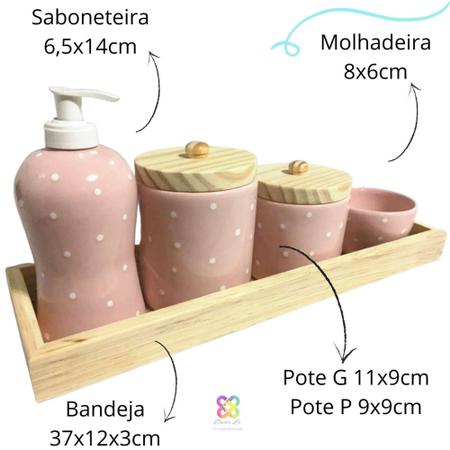 Imagem de Kit higiene porcelana para quartinho do bebe