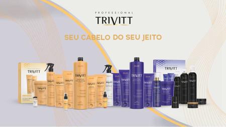 Imagem de Kit Home Care Hidratação + Fluido Escova + Reparador Pontas  Trivitt