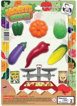 Imagem de Kit horti fruti  com 9 pçs brinquedos pica-pau 