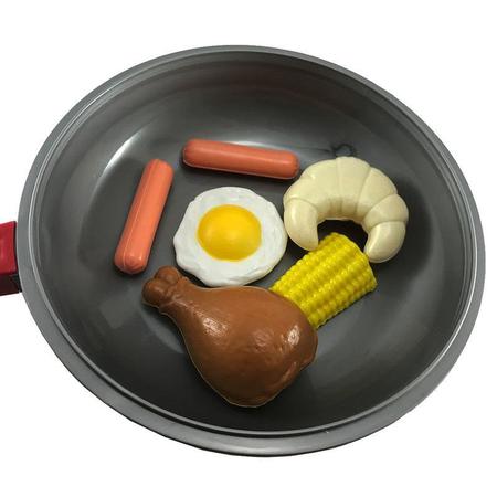 Imagem de Kit Hot Dogueria + Brinquedo Frigideira Gourmet De Plástico 18 Peças
