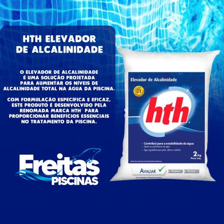 Imagem de Kit HTH Elevador de Alcalinidade 4kg Barrilha 3kg Cloro PACE Combate 10kg Para Piscinas