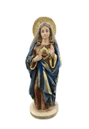 Imagem de Kit Imagem Sagrado Coração De Jesus E Maria 22 Cm Estátua