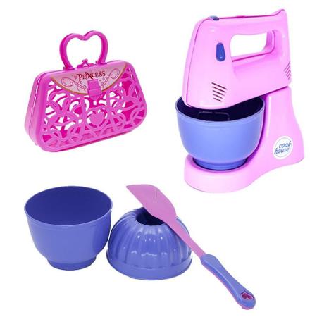 Imagem de Kit Infantil Casinha Batedeira Panela Forma Cafeteira 20P