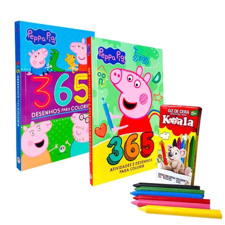 Livro Peppa Pig 365 Atividades E Desenhos Para Colorir, Ciranda Cultural