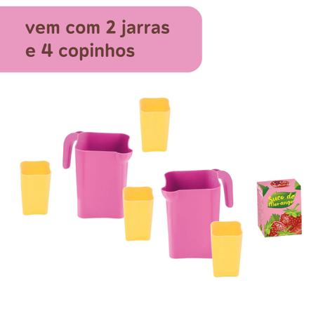 Kit Infantil Conjunto Copos Jarras Nosso Suquinho Samba Toys Imagem de Kit Infantil Conjunto Copos Jarras Nosso Suquinho Samba Toys
