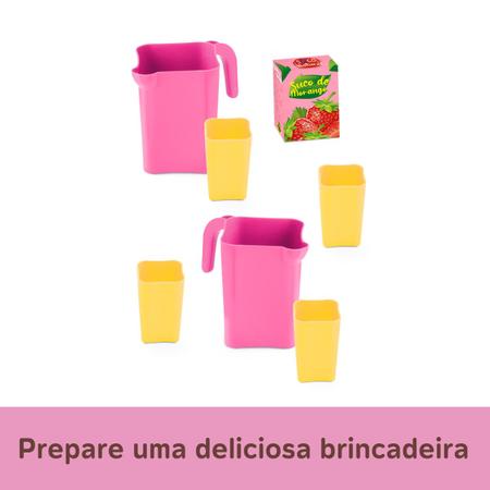 Kit Infantil Conjunto Copos Jarras Nosso Suquinho Samba Toys Imagem de Kit Infantil Conjunto Copos Jarras Nosso Suquinho Samba Toys