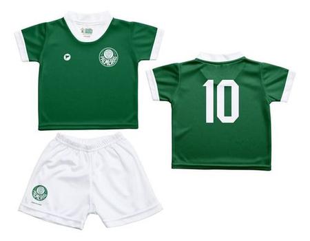 Imagem de Kit Infantil Palmeiras Camisa 10 Torcida Baby Oficial