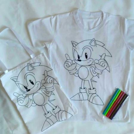 Camiseta Para Colorir Infantil