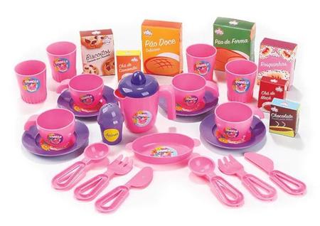 Imagem de Kit Infantil Sonho Princesa Jogo Cozinha + Chazinho Completo