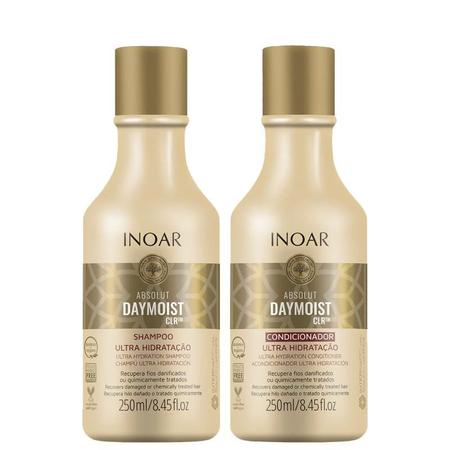 Imagem de Kit Inoar Absolut Daymoist CLR Shampoo e Condicionador 250ml