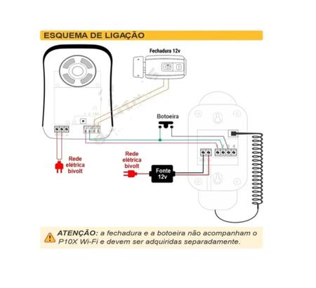 Kit Interfone Agl P10X Wifi Porteiro Aplicativo Residencial 3708