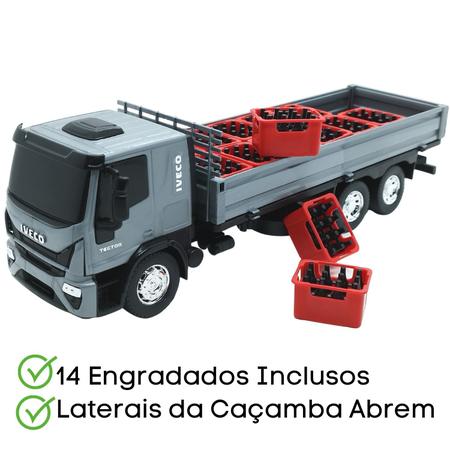 Caminhão Iveco Tector Dropside - Brinquedo réplica miniaturizada