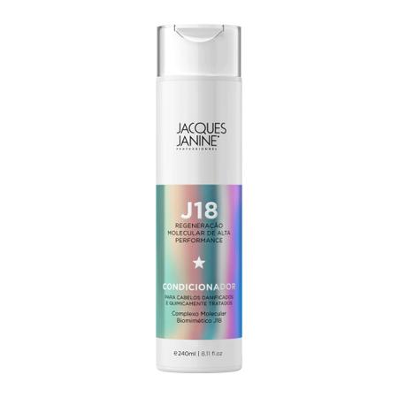 Imagem de Kit Jacques Janine J18 Shampoo Condicionador 240ml Máscara Hidratação 80g Leave-In 30ml Bruma 60ml