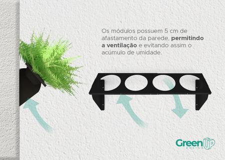 Kit Jardim Vertical 2 Módulos + Irrigação - Greenup Design Imagem de Kit Jardim Vertical 2 Módulos + Irrigação
