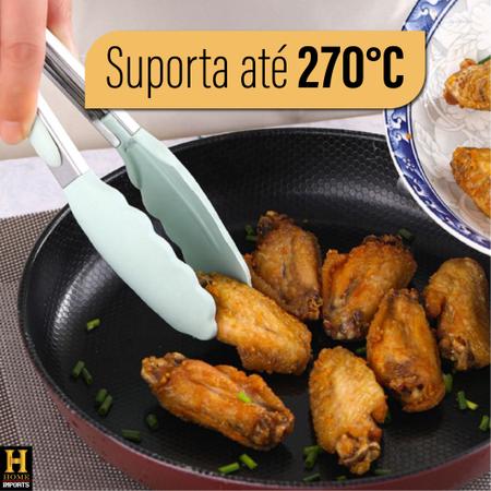 Imagem de Kit Jogo 12 Peças Utensílios De Silicone Para Cozinha Com Cabo De Madeira + Balde - Linha Kitchen