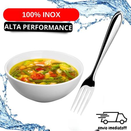 Imagem de Kit Jogo 27 Talheres 9 Garfos 9 Colheres e 9 Facas Aço Inox De alta Qualidade Envio Imediato Cozinha Refeitorio Restaurante Alomoço Janta 