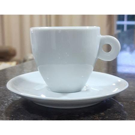 Jogo 6 Xícaras Café Coquinho 70 Ml C/ Pires Porcelana Branca - VLBJ  Inovações, Magalu Empresas