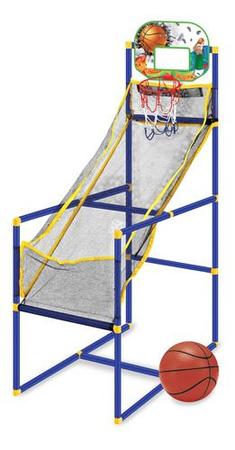 Kit Jogo De Basquete Infantil Cesta Com Bola Bomba E Suporte