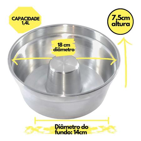 Jogo Forma para Bolo e Pudim Antiaderente Enjoy 18 e 22cm - Alegrete -  Mundial Casa e Presentes