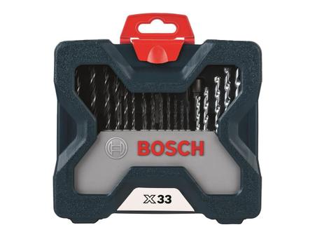 Imagem de Kit Jogo De Brocas E Bits X-line Bosch 33 Peças Com Maleta