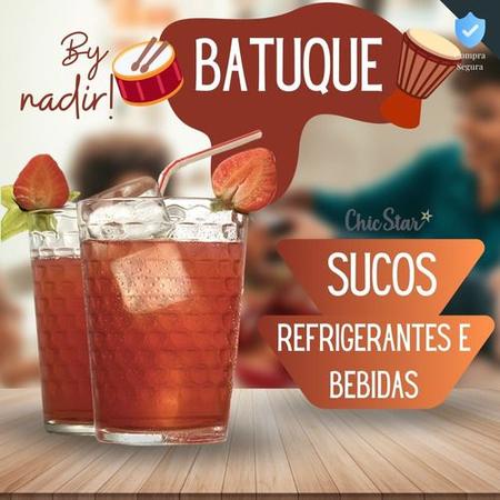 Jogo de Copos para Bebidas em Geral em Vidro 265ml Nadir