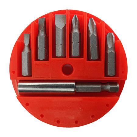 Imagem de Kit Jogo de Ponteira Bits com Adaptador Magnético 7 Peças para Furadeira e Parafusadeira Cromo Vanadium - Fertak