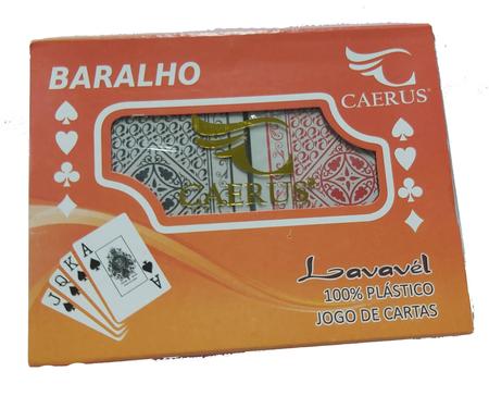 Jogo De Cartas E Dados Com Estojo Preto Rígido - 2 Jogos