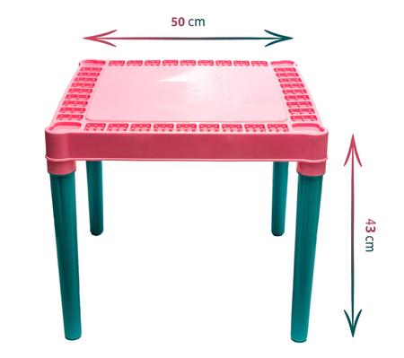 Imagem de Kit Jogo de Vamos Lanchar Crec Crec Com Mesinha Rosa Tritec