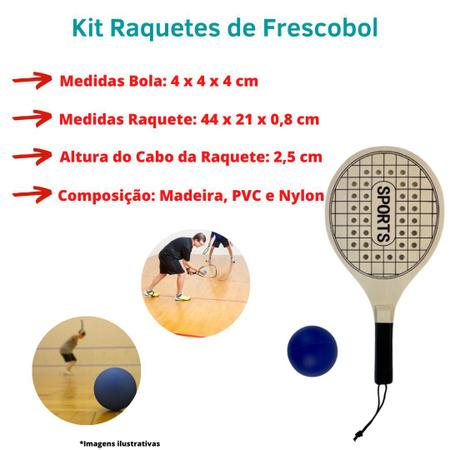 Jogo Tenis De Praia Raquete Beach Tennis Frescobol + Bolinha - Western  Games - Raquete de Beach Tennis - Magazine Luiza
