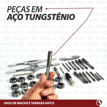 Jogo de macho e cossinete tarraxa kit 40 pc + pente de rosca, Magalu  Empresas